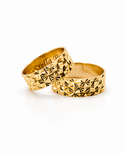 Par de Argollas de matrimonio Diamantadas