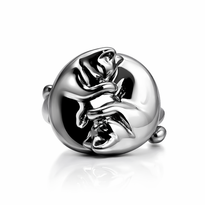 Anillos modulares yin yang Felino