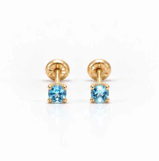 Pendientes Punto Cielo · Topo 5 mm