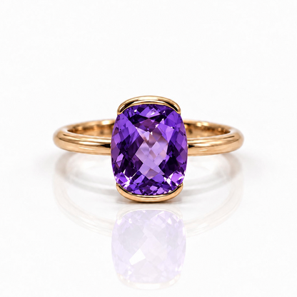 Anillo Purple Cushion