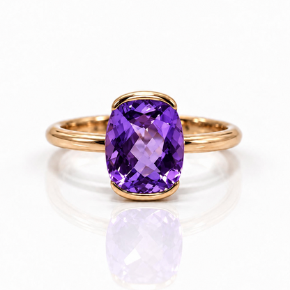 Anillo Purple Cushion