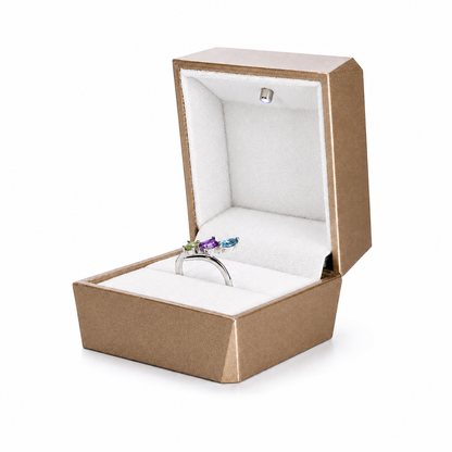 Anillo TriAmuleto de cristales