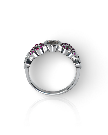 Anillo de Dos Corazones