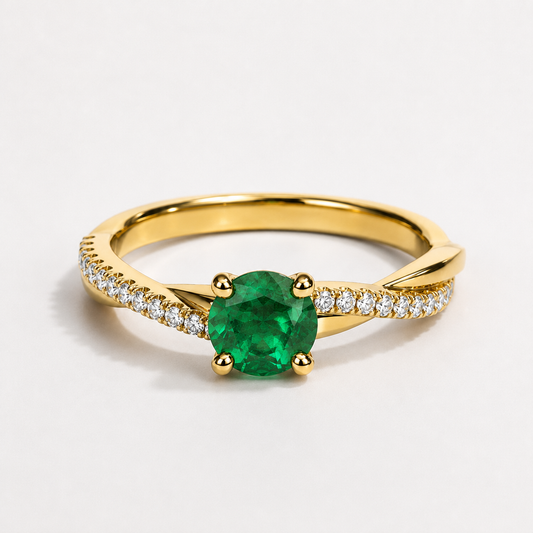 Anillo de compromiso French Pave