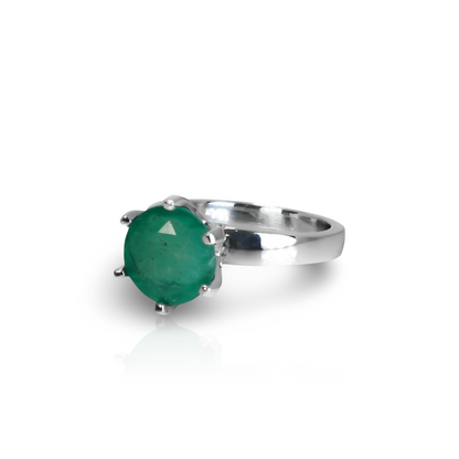 Anillo Grand Corona con esmeralda